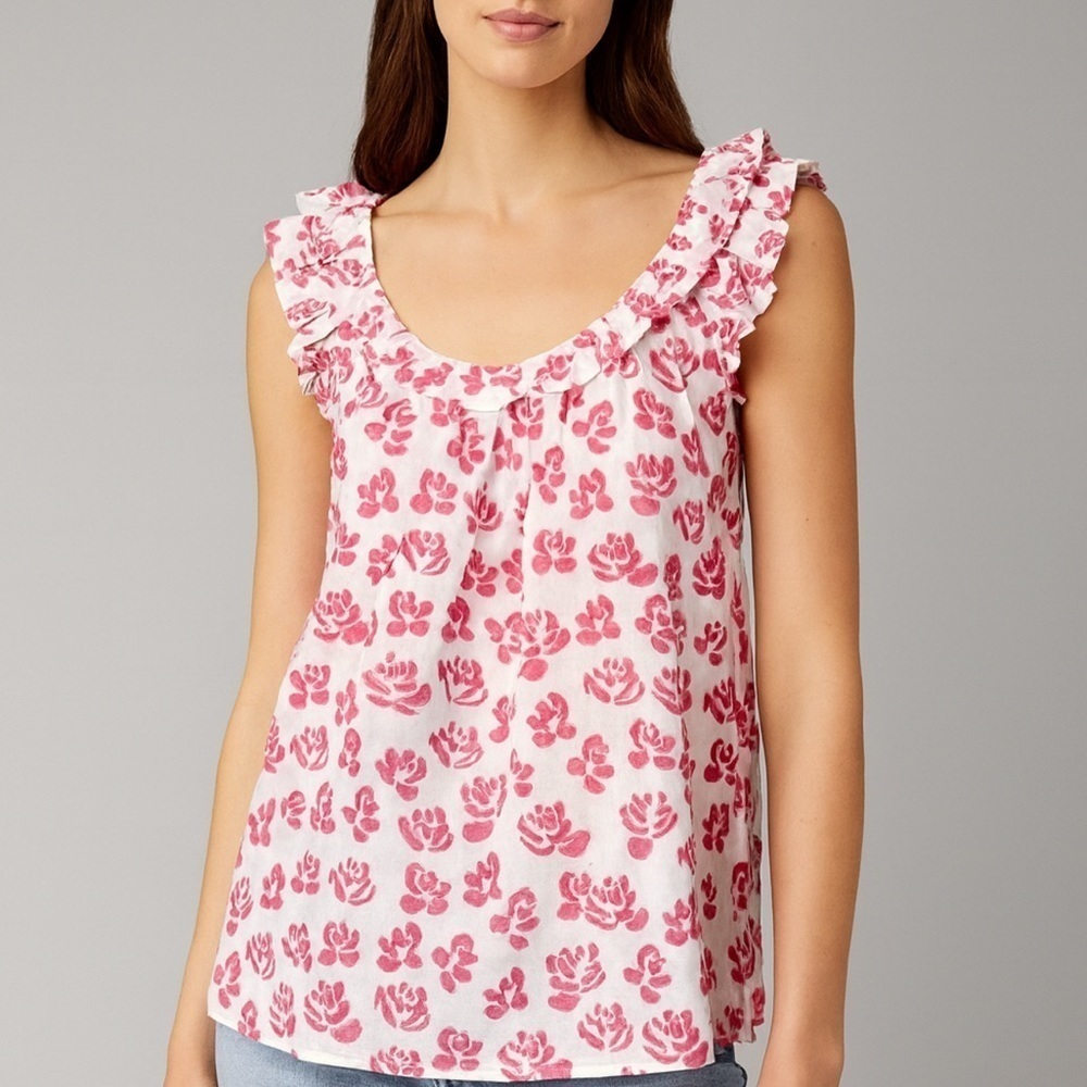 Ro’s Garden Ruffle blouse Small